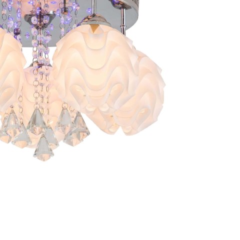 Plafon biało-srebrny ozdobny LED Sada 3xE14 LP-119/3C Plafon biało-srebrny ozdobny LED Sada 3xE14 LP-119/3C