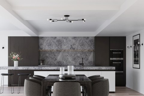 Żyrandol VECTOR 6 czarny Żyrandol VECTOR 6 czarny