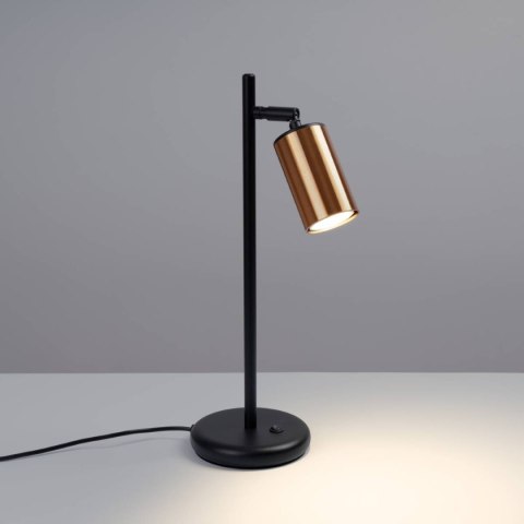 Lampa biurkowa WINX czarny/miedź Lampa biurkowa WINX czarny/miedź