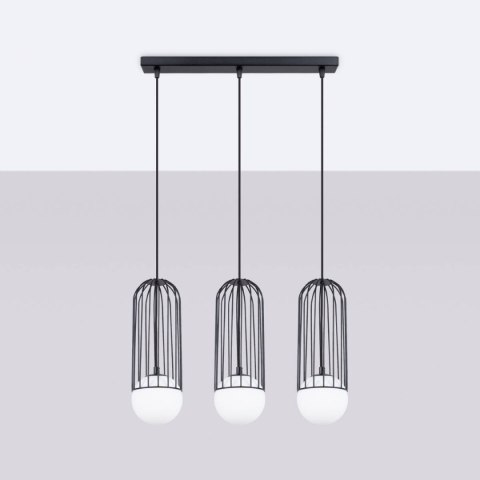 Lampa wisząca BRINA 3L czarna Lampa wisząca BRINA 3L czarna
