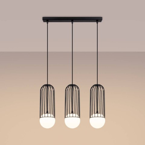 Lampa wisząca BRINA 3L czarna Lampa wisząca BRINA 3L czarna