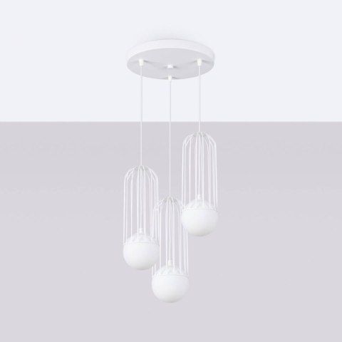 Lampa wisząca BRINA 3P biała Lampa wisząca BRINA 3P biała