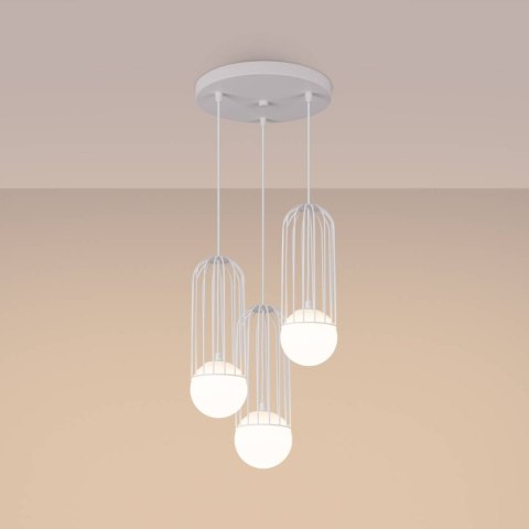 Lampa wisząca BRINA 3P biała Lampa wisząca BRINA 3P biała