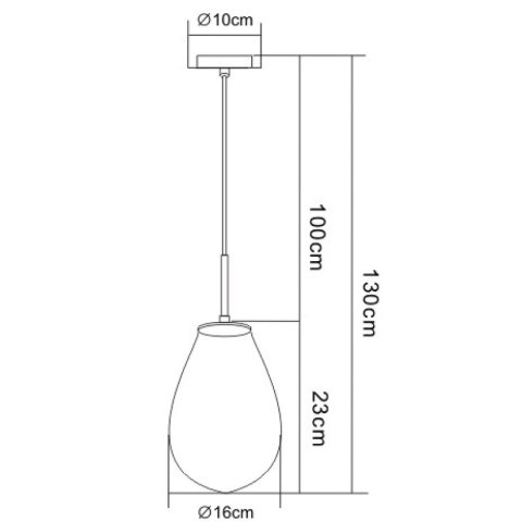 Lampa wisząca Fondi 1xE14 transparentna LP-1214/1P Lampa wisząca Fondi 1xE14 transparentna LP-1214/1P
