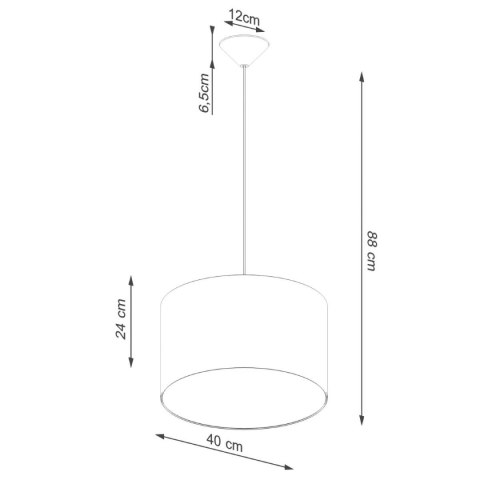 Lampa wisząca NOVA 40 biała Lampa wisząca NOVA 40 biała