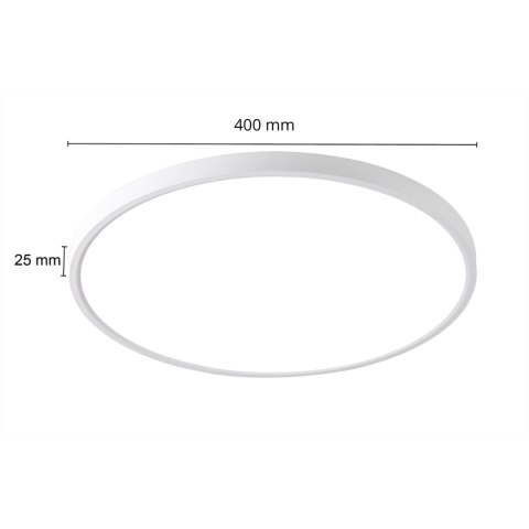 Plafon California LED CCT biały 40 cm LP-2505/1C-40 WH Plafon California LED CCT biały 40 cm LP-2505/1C-40 WH