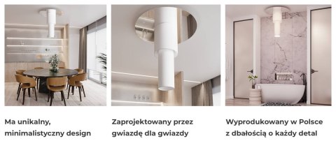 Plafon TVAROR biały Plafon TVAROR biały