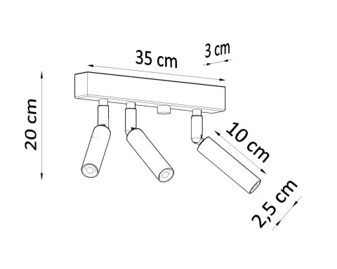 Plafon EYETECH 3 biały Plafon EYETECH 3 biały