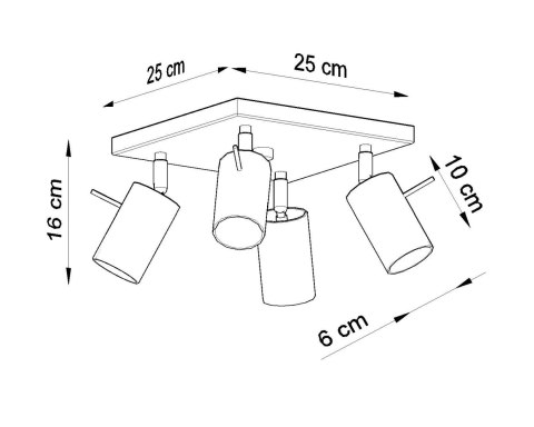 Plafon RING 4 chrom Plafon RING 4 chrom