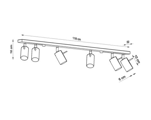 Plafon RING 6L chrom Plafon RING 6L chrom