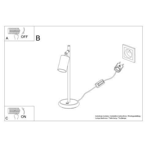 Lampa biurkowa WINX czarny/miedź Lampa biurkowa WINX czarny/miedź