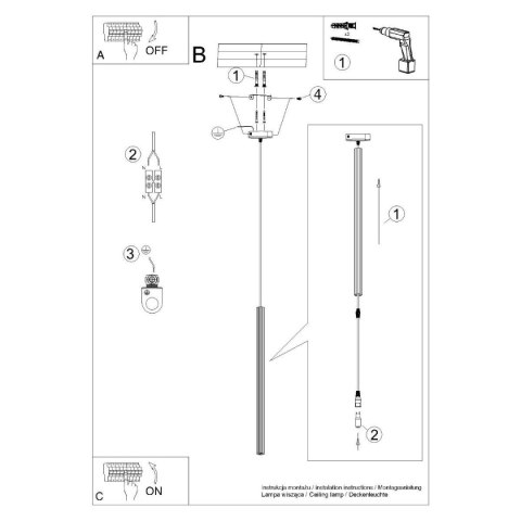 Lampa wisząca ARCHE 1 biała Lampa wisząca ARCHE 1 biała