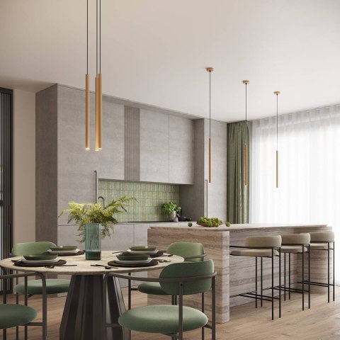 Lampa wisząca ARCHE 3P złota Lampa wisząca ARCHE 3P złota
