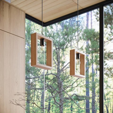 Lampa wisząca ARIES naturalne drewno Lampa wisząca ARIES naturalne drewno