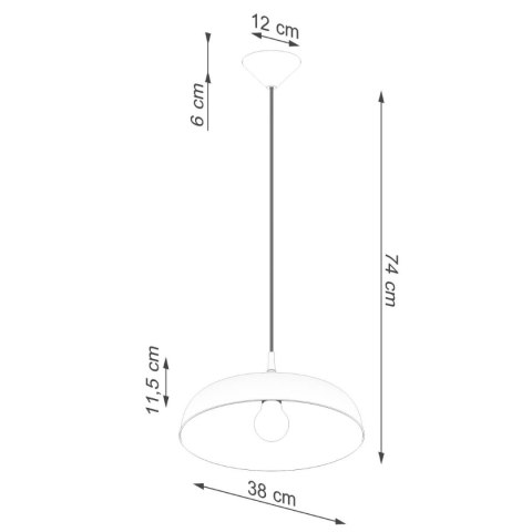 Lampa wisząca GINA biała Lampa wisząca GINA biała