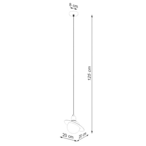 Lampa wisząca HYPERION 1 czarny Lampa wisząca HYPERION 1 czarny