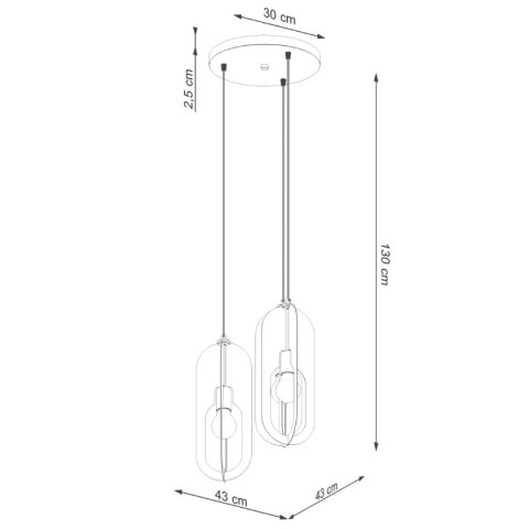Lampa wisząca NICUS 3P biała Lampa wisząca NICUS 3P biała