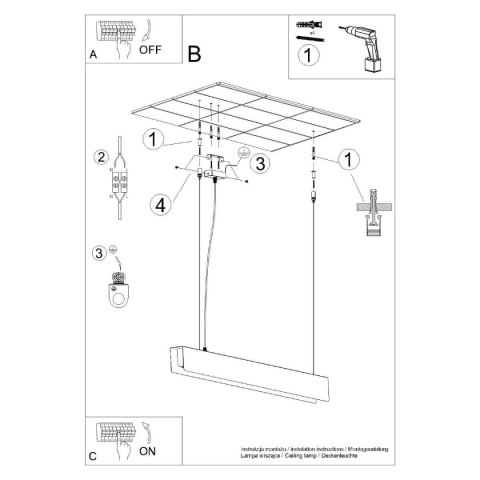 Lampa wisząca SPARK czarna Lampa wisząca SPARK czarna