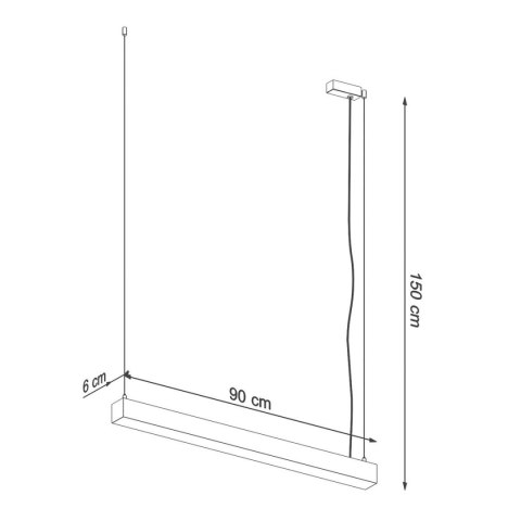 Lampa wisząca PINNE 90 biała 4000K Lampa wisząca PINNE 90 biała 4000K
