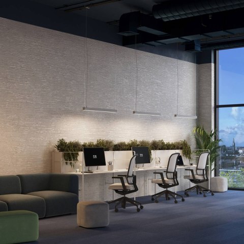 Lampa wisząca PINNE 90 szara 3000K Lampa wisząca PINNE 90 szara 3000K