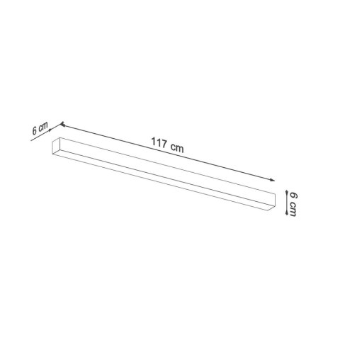 Plafon PINNE 117 czarny 3000K Plafon PINNE 117 czarny 3000K