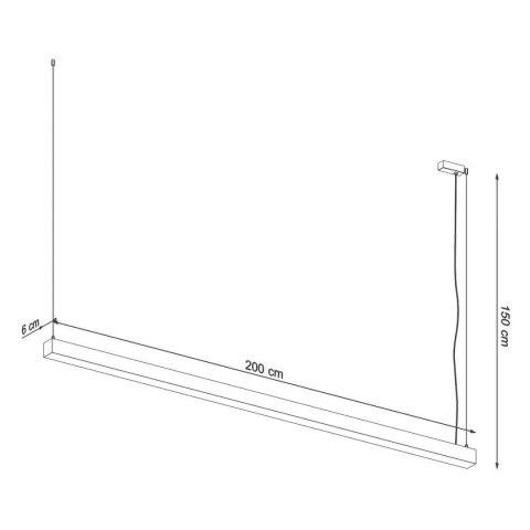 Lampa wisząca PINNE 200 biała 3000K Lampa wisząca PINNE 200 biała 3000K