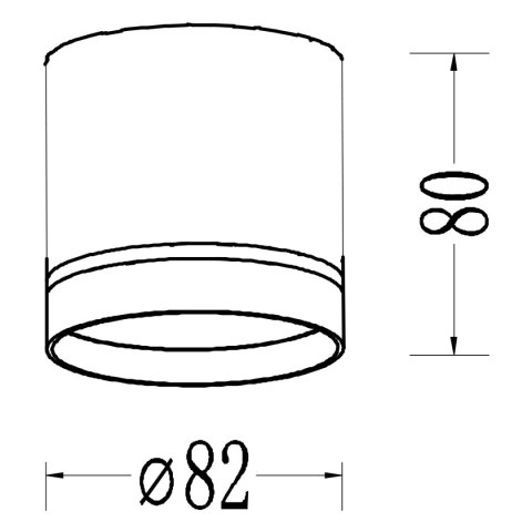 Kendal GX53 oprawa natynkowa ring1 biała Kendal GX53 oprawa natynkowa ring1 biała
