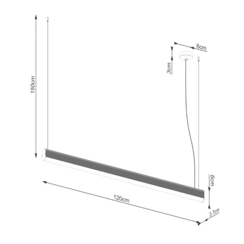 Lampa wisząca FARGE różowa LED 4000K Lampa wisząca FARGE różowa LED 4000K