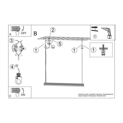 Lampa wisząca FARGE różowa LED 4000K Lampa wisząca FARGE różowa LED 4000K