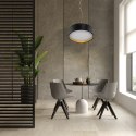 Lampa wisząca Hudson 1xLED czarna/złota LP-043/1P BK/GD