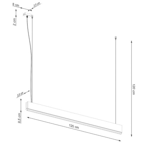 Lampa wisząca LYKKE 120 LED 4000K Lampa wisząca LYKKE 120 LED 4000K