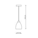 Lampa wisząca Niki 1xE14 dymna LP-567/1P dym