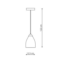 Lampa wisząca Niki 1xE14 dymna LP-567/1P dym