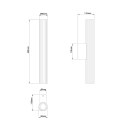 Linea kinkiet 45cm biały