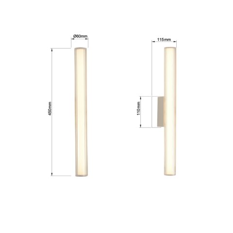 Linea kinkiet 45cm chrom Linea kinkiet 45cm chrom