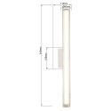 Linea kinkiet 61cm biały