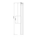 Linea kinkiet 61cm biały