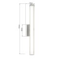 Linea kinkiet 61cm chrom