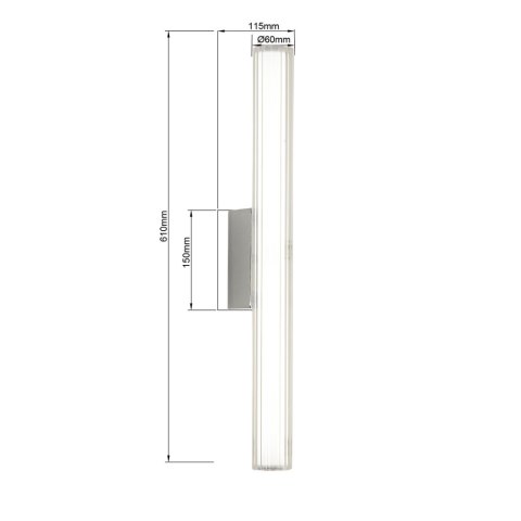 Linea kinkiet 61cm chrom Linea kinkiet 61cm chrom