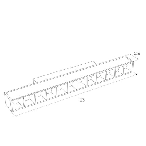 MAXLIGHT M0004D LAMPA MAGNETYCZNA LINIOWA SYSTEM DALI 12W 666LM 3000K MAXLIGHT M0004D LAMPA MAGNETYCZNA LINIOWA SYSTEM DALI 12W 666LM 3000K