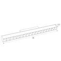 MAXLIGHT M0005D LAMPA MAGNETYCZNA LINIOWA SYSTEM DALI 18W 1049LM 3000K