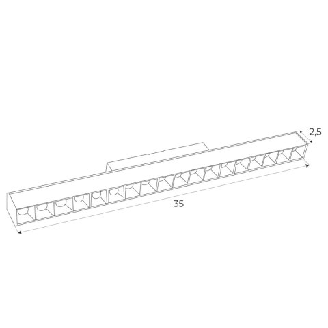 MAXLIGHT M0005D LAMPA MAGNETYCZNA LINIOWA SYSTEM DALI 18W 1049LM 3000K MAXLIGHT M0005D LAMPA MAGNETYCZNA LINIOWA SYSTEM DALI 18W 1049LM 3000K