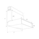 MAXLIGHT M0007D LAMPA MAGNETYCZNA ŁAMANA SYSTEM DALI 6W 323LM 3000K