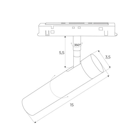 MAXLIGHT M0011Z REFLEKTOR MAGNETYCZNY SYSTEM ZIGBEE 8W 578LM 2700/5000K MAXLIGHT M0011Z REFLEKTOR MAGNETYCZNY SYSTEM ZIGBEE 8W 578LM 2700/5000K