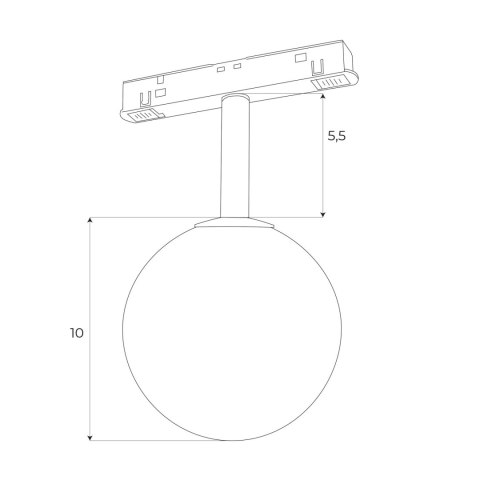 MAXLIGHT M0016D LAMPA MAGNETYCZNA SYSTEM DALI 6W 525LM 3000K MAXLIGHT M0016D LAMPA MAGNETYCZNA SYSTEM DALI 6W 525LM 3000K