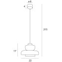 MAXLIGHT P0532 LAMPA WISZĄCA SIGNATURE C TRANSPARENT GLASS