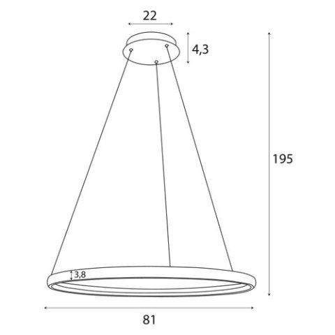 MAXLIGHT P0557 LAMPA WISZĄCA QLED Z PILOTEM MAXLIGHT P0557 LAMPA WISZĄCA QLED Z PILOTEM