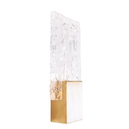 MAXLIGHT W0360 KINKIET VETRO BRUSHED GOLD