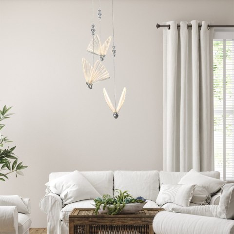 Mariposa 3 wisząca talerz chrom Mariposa 3 wisząca talerz chrom