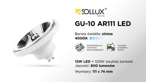 Żarówka LED GU10 4000K 10W 850lm Żarówka LED GU10 4000K 10W 850lm